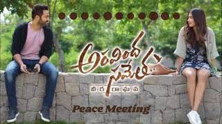 Aravinda Sametha | BGM | Peace Meeting | S.Thaman | NTR
