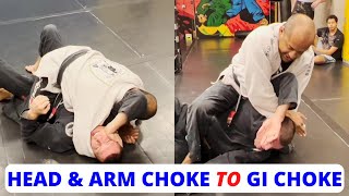 Head \u0026 Arm Choke from Mount to Gi Chokes | 37a