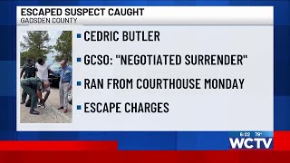 Suspect caught after escaping custody in Gadsden County Monday, sheriff’s office says