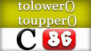 tolower, toupper Functions in C Programming Video Tutorial for Beginners
