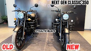 New RE Classic 350 VS Old Classic 350 Stealth Black Detailed Comparison