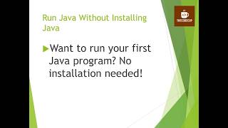 Run Your First Java Program Without Installing Java | Beginner Friendly