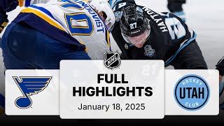 NHL Highlights | Blues vs. Utah Hockey Club - January 18, 2025