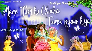 Mene Tum ko Chaha 😘❤️ Tumse pyaar kiya || beat sync montage || pubg beat sync montage ||