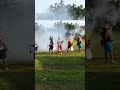 konyak naga celebrates aoleang with a shooting matchlock guns gunpowder.