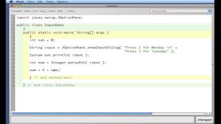 APCS Java JOptionPane and parsing Strings to Ints