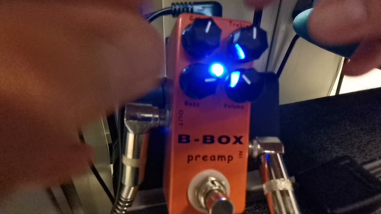 MOSKY B-Box Electric Guitar Preamp Overdrive Effect Pedal - YouTube