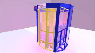 Materialschleuse Desinfektion - material lock disinfection (Animation)