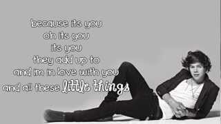 One Direction - Little Things (lyrics)