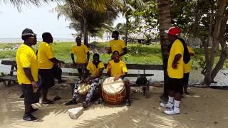 Garifuna Drummers in Dangriga Belize