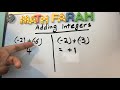 math farah adding integers