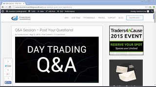 Learn to Day Trade - Q&A with Investors Underground
