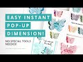 Easy INSTANT Pop-Up Dimension! (+ Use Up Your Scraps)