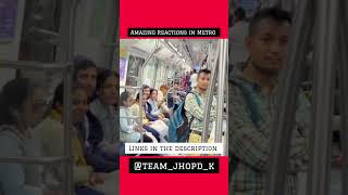 Taking Metro Passangers Reactions 😍 With Singing | Jhopdi k#shorts#viral#youtubeshorts