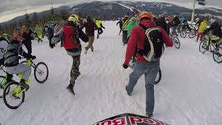 OVER 100 BIKERS ON SNOW! Back to the CHINESE DOWNHILL 2017