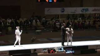 1042011 wf CHM Individual Mer Morte final podium KIEFER Lee USA 11 vs PRESCOD Nzingha USA 15 sd no