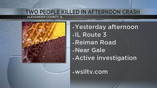 Two people killed in afternoon crash in Alexander County