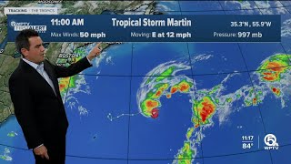Tropical Storm Martin forms in Atlantic Ocean