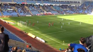 Coventry City 2-2 Crawley Town (4/10/14) - Josh McQuoid's 13' opener