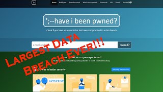 Largest Data Breach In History | Check If Your Email Is Compromised