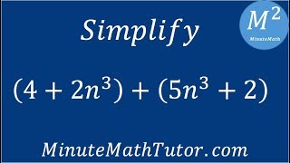 Simplify (4+2n^3)+(5n^3+2)