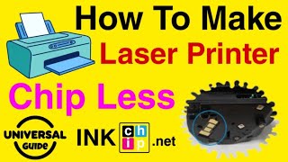 How to make Laser Printer Chipless HP 103  107 108 135 137 150 178 179 131 136 fix firmware reset