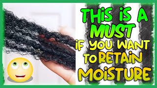This is a MUST if you want to retain moisture #shorts #naturalhair #haircaretips #dryhair #haircare