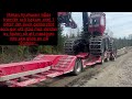 Lastning av en Komatsu 931XC på en Rojo GPD3 Big Skogsjumbotrailer från Olofssons i Syd AB