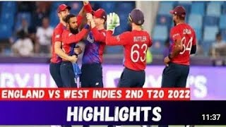 WI VS ENG 2ND T20 HIGHLIGHTS 2022 | WEST INDIES VS ENGLAND 2ND T20 HIGHLIGHTS 2022