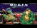 Leonardo ( Nickelodeon ) vs Rash ( Rare ) | M.I.G | Cartoon Mugen Battle