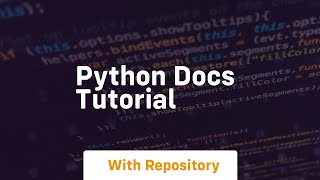 python docs tutorial