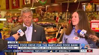 WMAR-2 News teams up with Weis Markets to help restock the Maryland Food Bank