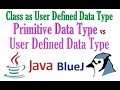 #59 Class As User Defined Data Type in java Demonstrated(Primitive vs Composite Data Type)