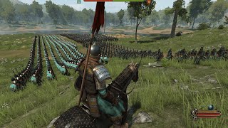 Mount & Blade II: Bannerlord Khuzait arms(1000) Vs Vlandian arms(1000) Tactical Epic Battle