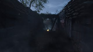 WW1 Trench | Evening ASMR Ambience | Distant Artillery