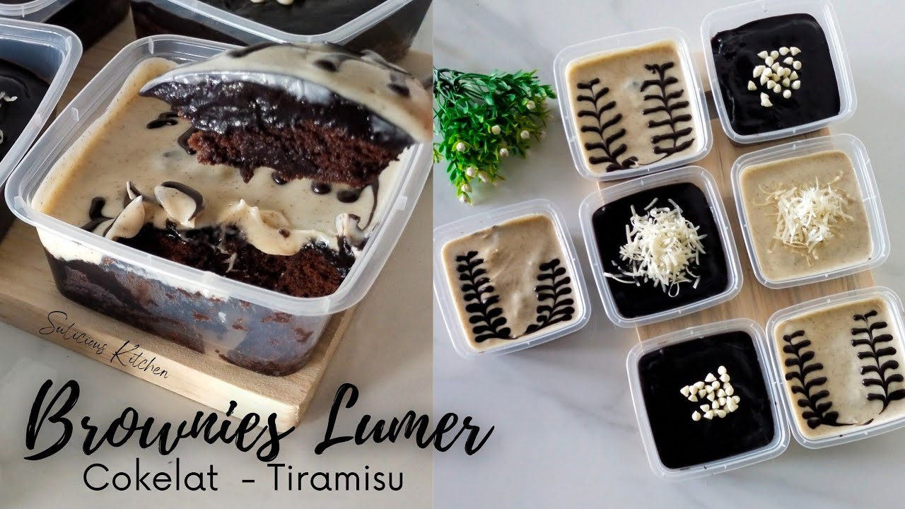 Cara Membuat BROWNIES LUMER | Cokelat Tiramisu Lembut & Nyoklat Banget ...