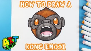How to Draw a KONG EMOJI