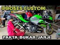 CUSTOM KNALPOT RACING KAWASAKI NINJA 250 SISTEM SLIP ON LEBIH MURAH DAN HEMAT 1 HEADER 2 SILENCER