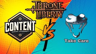 First Boonstone Battle NA!! Content vs Take Care | PvP - Throne and Liberty