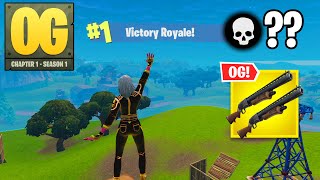 Fortnite OG | High Kill Solo Win DOUBLE PUMP Gameplay (Fortnite Chapter 1 Season 1)