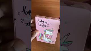 Unicorn 🦄 factor note and cute wet wipes ☺️  #unicorn  #cutenotes  #youtubeshorts