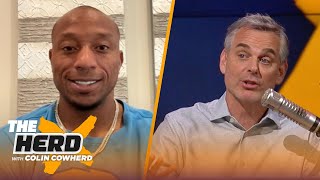 Chargers' Chris Harris Jr compares Justin Herbert \u0026 Peyton Manning, talks Joe Burrow \u0026 NE | THE HERD