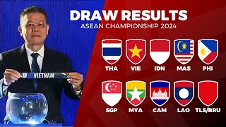 🔴 Draw Results Asean Championship Mitsubishi Electric Cup 2024 Group Stage