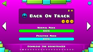 Geometry Dash - Back On Track (All coins) (Hardest level)