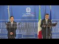 press statement by minister luigi di maio and fao directo general qu dongyu