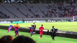 2014.4.19　J1 第8節　東京×C大阪　9/11　吉本乾杯 権田吉本武藤シャー