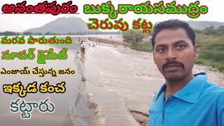 Anantapur Bukkarayasamudra అనంతపురం బుక్కరాయసముద్రం చెరువు కట్ట దగ్గర జనం సందడి చేస్తున్నారు