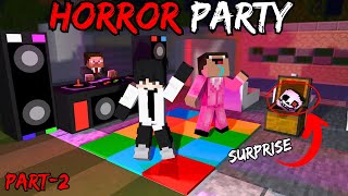 MINECRAFT HORROR PARTY 😨 PART-2 ! Minecraft Roleplay  in hindi