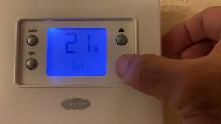 Unlock Carrier Thermostat