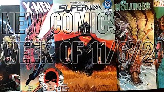 NEW COMIC BOOKS Week of 11/6/24